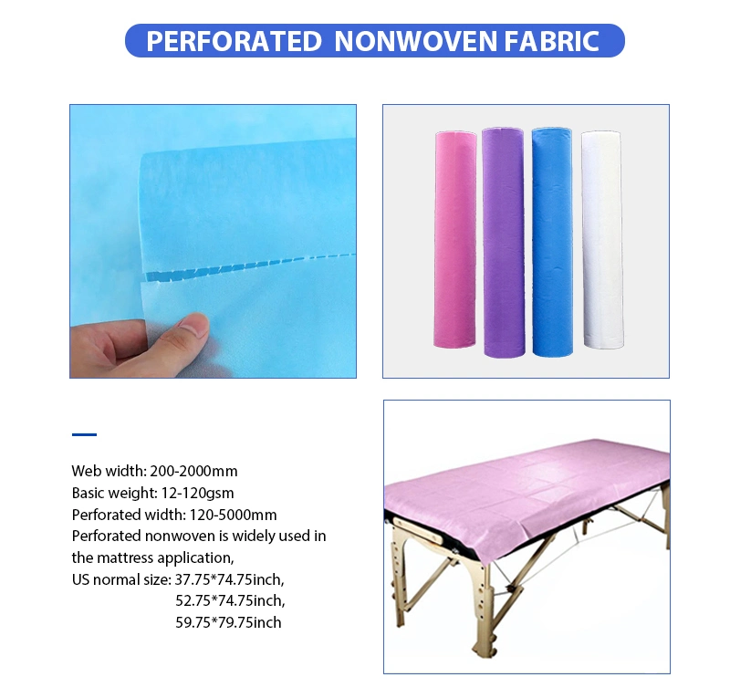 Factory Provide Blue and White PP Spunbond Polypropylene Nonwoven Fabric