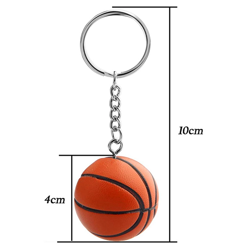 Custom Made Key Rings Basketball Wholesale Gift Item Cheap Souvenirs PU Basketball Key Chain